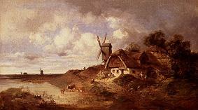 Windmill and smallholder farmstead at the water od Karl Millner