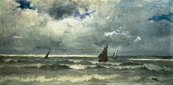 Seascape od Karl Pierre Daubigny