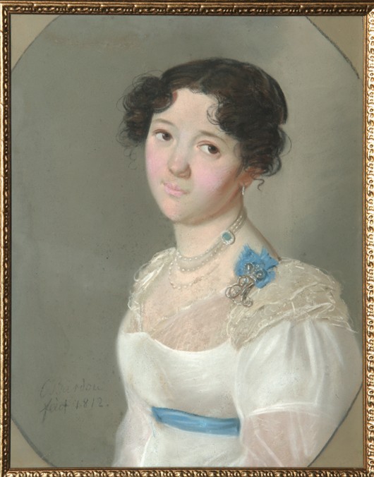 Portrait of Countess Agrafena Yuryevna Obolenskaya (1789-1829), née Neledinskaya-Meletskaya od Karl Wilhelm Bardou