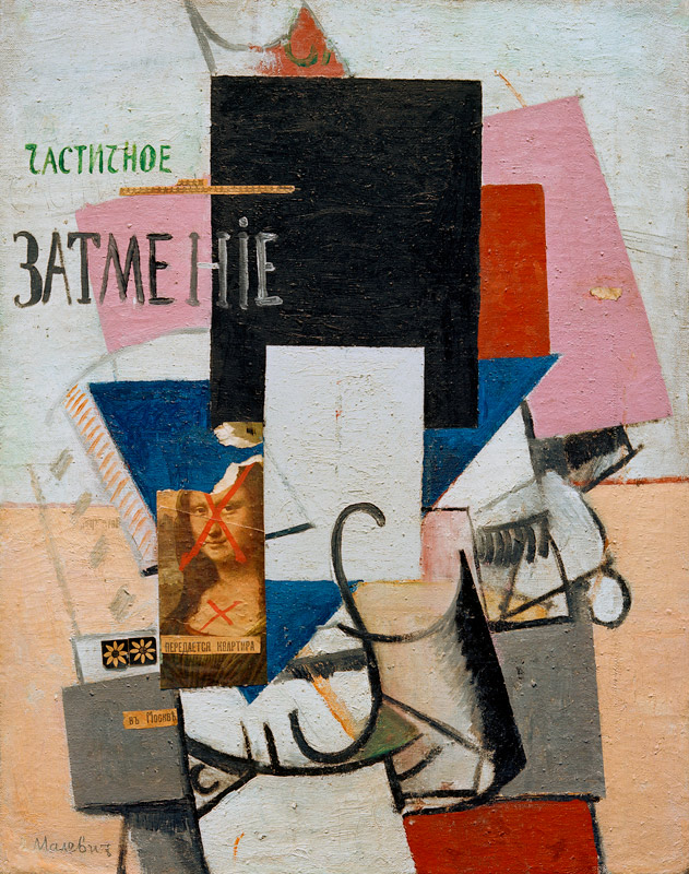 K.Malevich, Composition with Joconda od Kasimir Severinovich Malewitsch