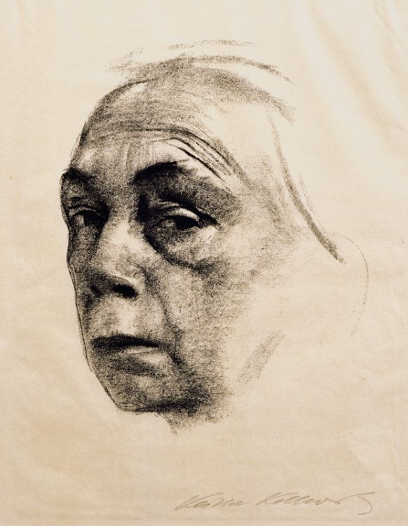 Self-portrait od Käthe Kollwitz