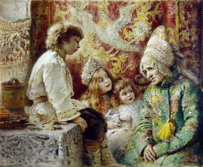 Grandma with Kids (Grandmother's Fairy Tale)