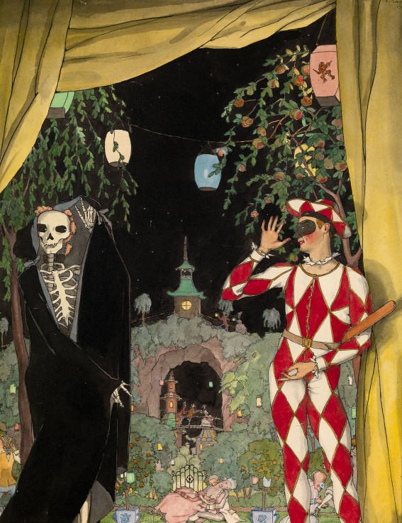 Harlequin and Death od Konstantin Somow