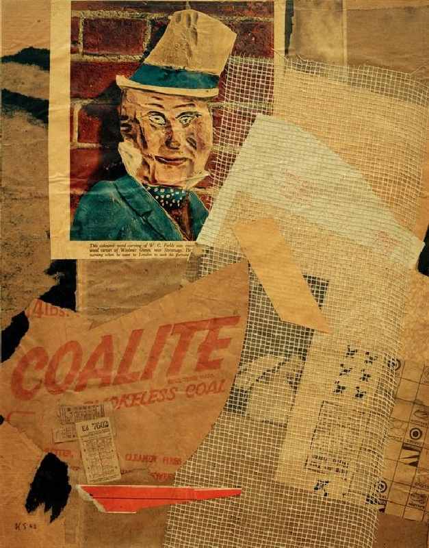 Ohne Titel (W.C. Fields) od Kurt Schwitters