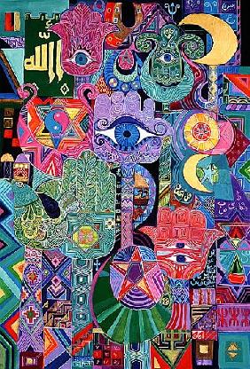 Magical Symbols, 1992 (acrylic on canvas) 