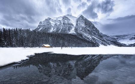 Winter scenery in Lake Louise