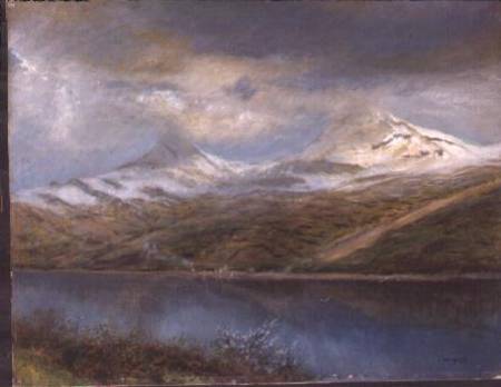 Landscape in the Tatra Mountains od Laszlo Mednyaszky