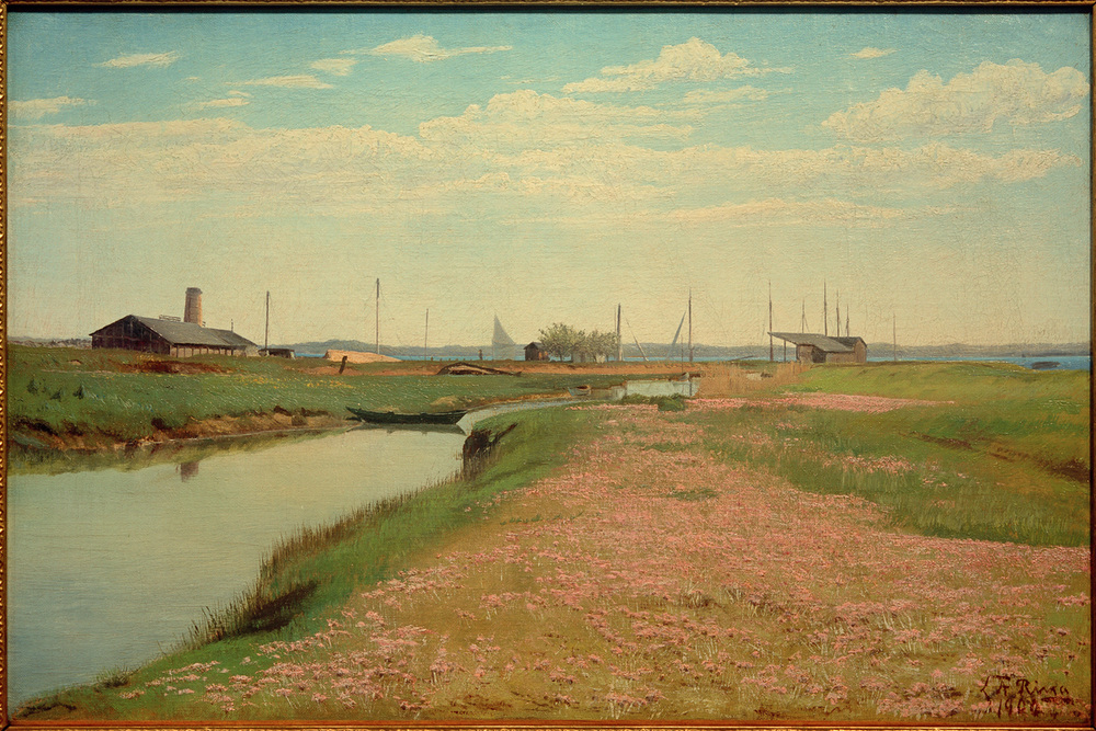 Kanal und Hafen bei Fredriksvaerk od Lauritz Andersen Ring