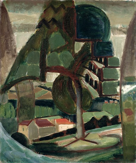 Landscape at Meulon-Hardricourt od Henri Le Fauconnier