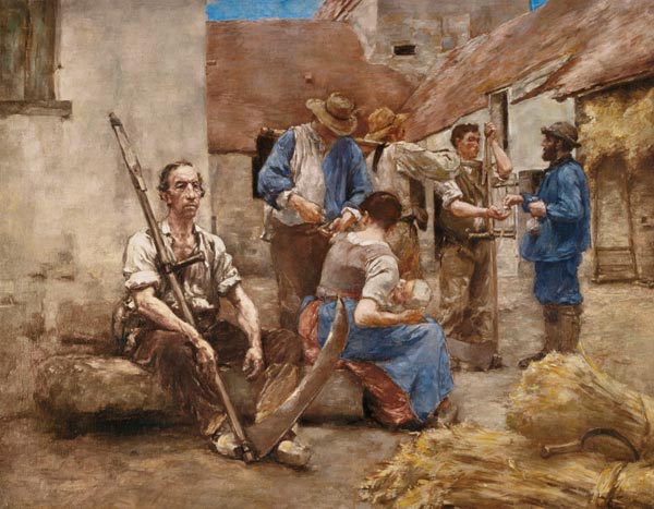 Paying the Harvesters (sketch) od Leon Augustin Lhermite