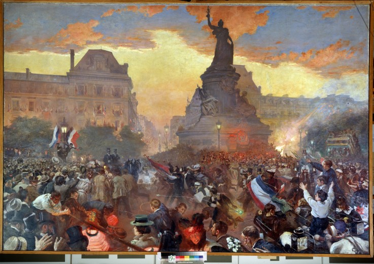 Carnival in honour of Admiral Avellan on October 5, 1893 in Paris od Leon Nikolajewitsch Bakst