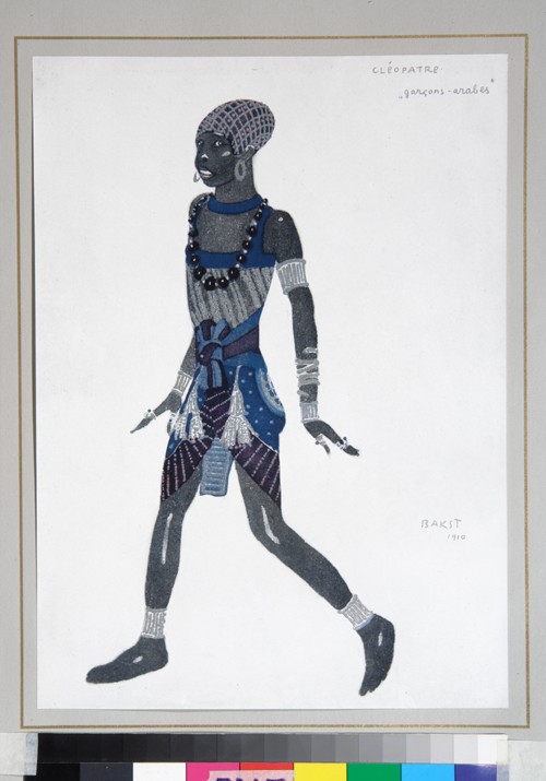 Costume design for the ballet Cléopatre od Leon Nikolajewitsch Bakst