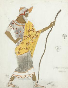 Costume design for the ballet Daphnis et Chloé by M. Ravel