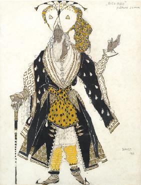 Costume design for the Ballet "Blue God" by R. Hahn