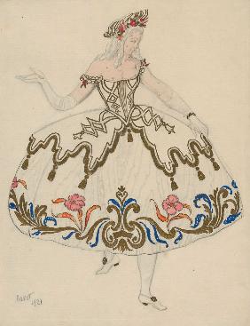 Costume design for the ballet Sleeping Beauty by P. Tchaikovsky