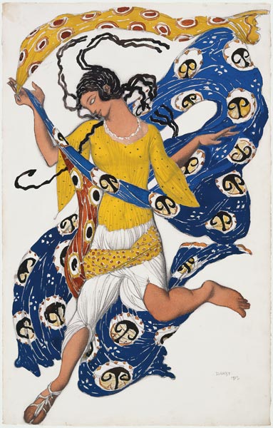 Butterfly. Costume design for the Ballet dancer Anna Pavlova od Leon Nikolajewitsch Bakst