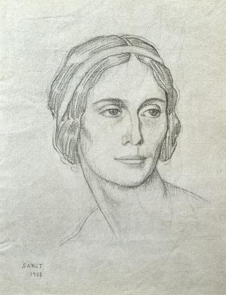 Portrait of Anna Pavlova (1881-1931) od Leon Nikolajewitsch Bakst
