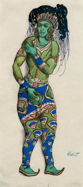 Costume design for the Ballet "Blue God" by R. Hahn