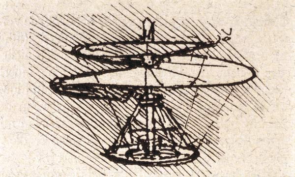 Luftschraube od Leonardo da Vinci