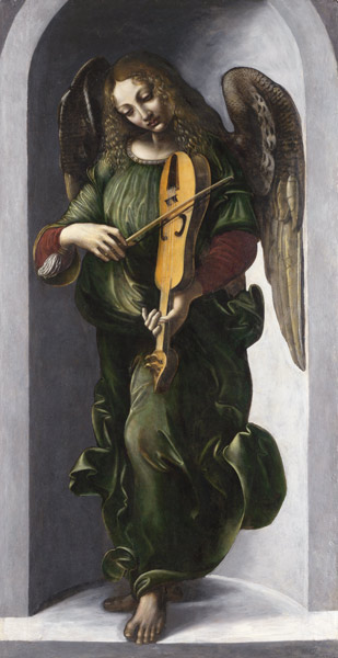 An Angel in Green with a Vielle od Leonardo da Vinci