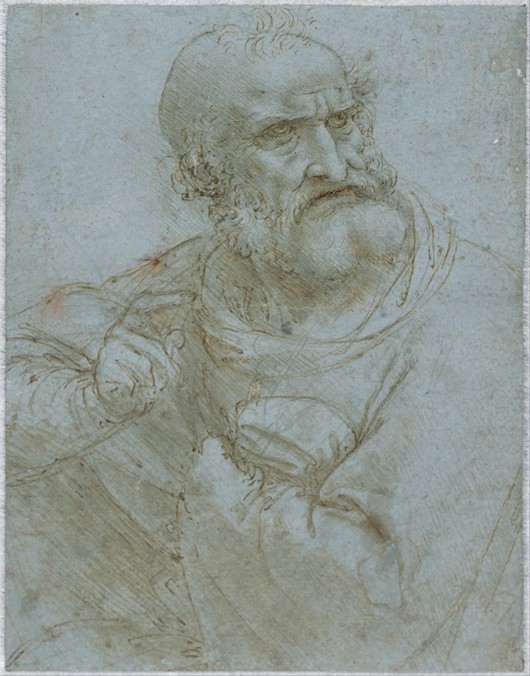 Half-Length Figure of an Apostle od Leonardo da Vinci