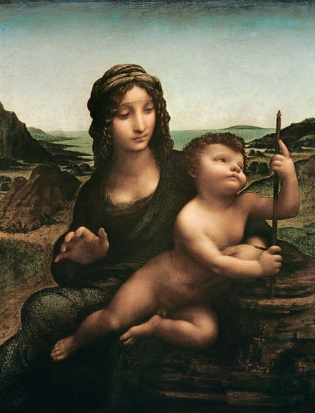 Madonna mit der Spindel (Madonna mit der Garnrolle), 1501 od Leonardo da Vinci
