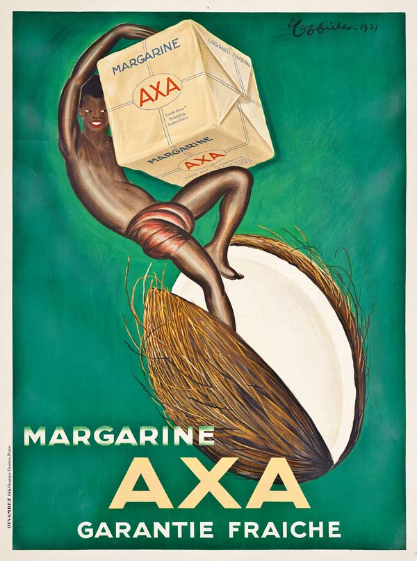 Poster advertising Axa margarine od Leonetto Cappiello