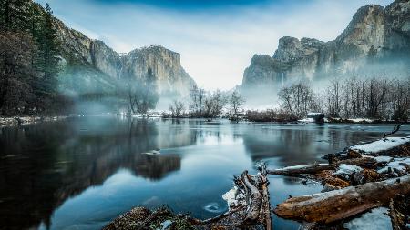 Snowy Winter in Yosemite Valley