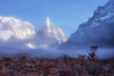 Thin Fog Veil of Mt. Fitz Roy