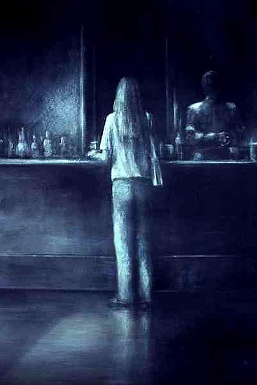 Girl in a Bar, 1995 (acrylic on paper)  od Lincoln  Seligman