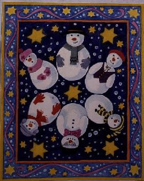 Snowman and Stars 