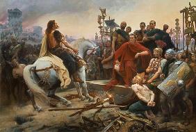 Vercingetorix throws down his arms at the feet of Julius Caesar