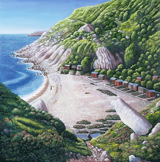 Church Ope Cove, 1999 (oil on canvas)  od Liz  Wright