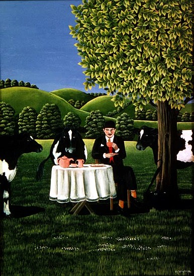 The Tea Break, 1980 (gouache)  od Liz  Wright