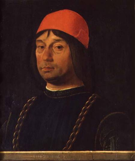 Portrait of Giovanni Bentivoglio od Lorenzo Costa