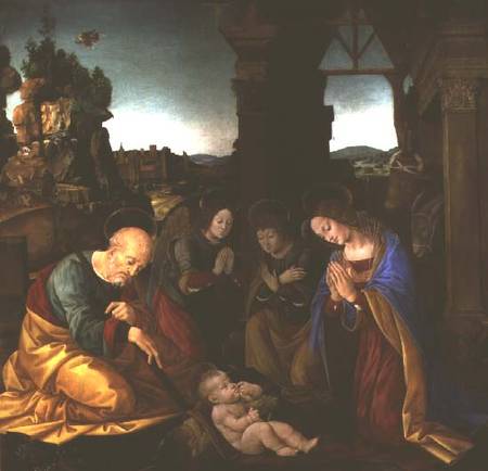 Madonna adoring the Christ Child od Lorenzo di Credi