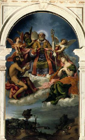 L.Lotto / St. Nicholas in glory