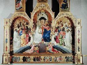 The Coronation of the Virgin (tempera & gold leaf on panel)