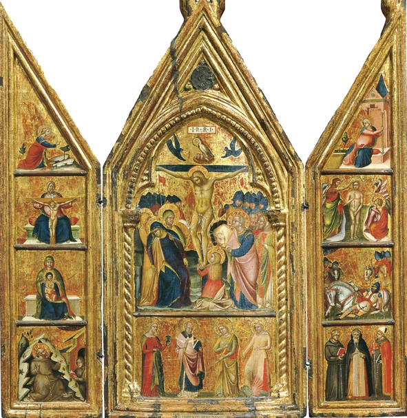 Portable Triptych with a central Crucifixion od Lorenzo Veneziano