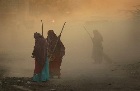 Dusty morning