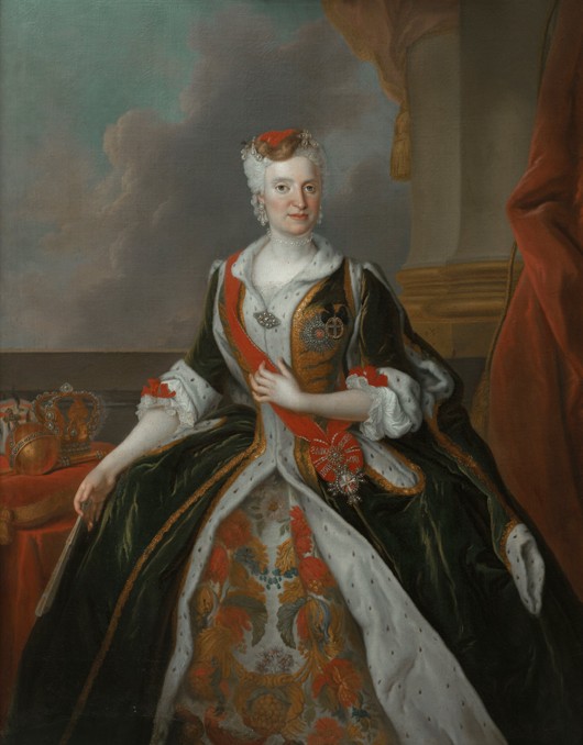 Portrait of Maria Josepha of Austria (1699-1757) od Louis de Silvestre