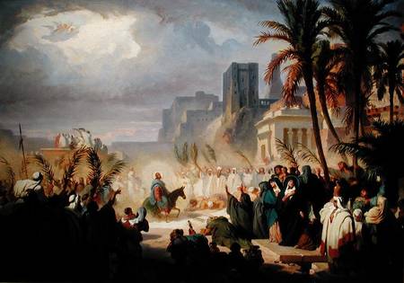 The Entry of Christ into Jerusalem od Louis Felix Leullier