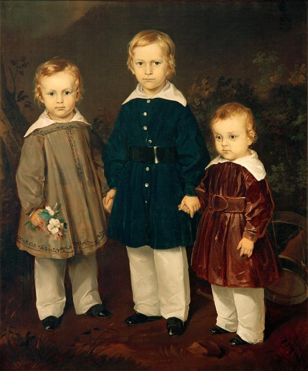 Die drei Söhne des Freiherrn von Bechtolsheim od Louis Ferdinand von Rayski