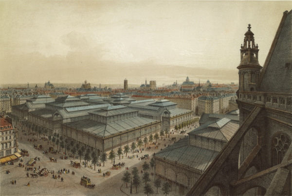 Paris, Les Halles od Louis Jules Arnout