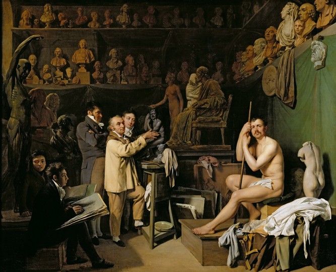 The Studio of Jean Antoine Houdon (1741-1828) od Louis-Léopold Boilly
