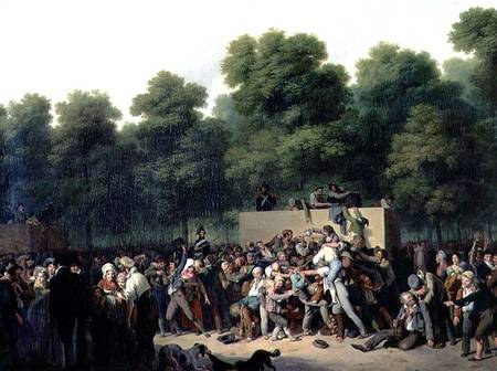 The Distribution of Food and Wine on the Champs-Elysees od Louis-Léopold Boilly