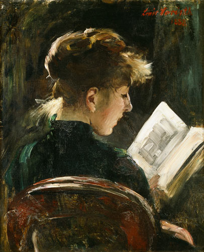 Reading girl od Lovis Corinth