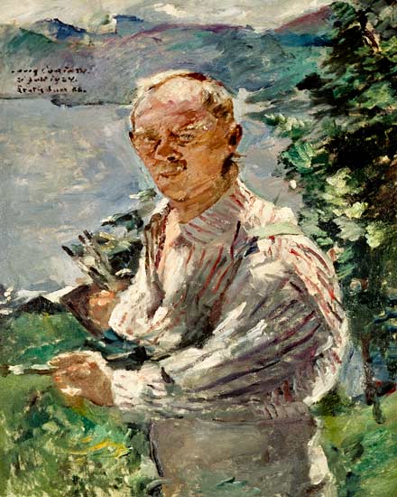 Self Portrait at Walchensee, Bavaria od Lovis Corinth