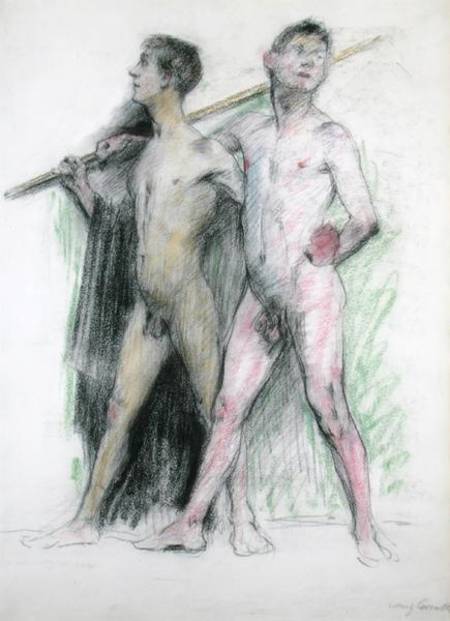 Study of two male figures od Lovis Corinth