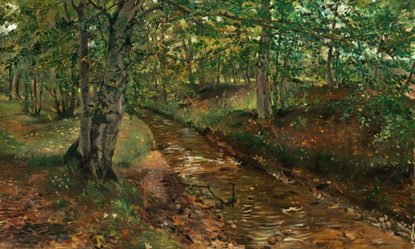 Woods creek at piece of Heinrich at the Starnberger lake od Lovis Corinth